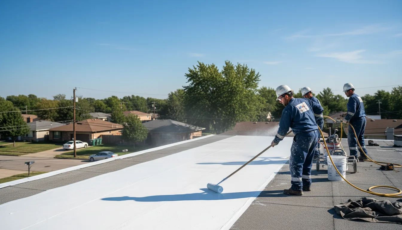Commercial roof coating in Balko, OK near me